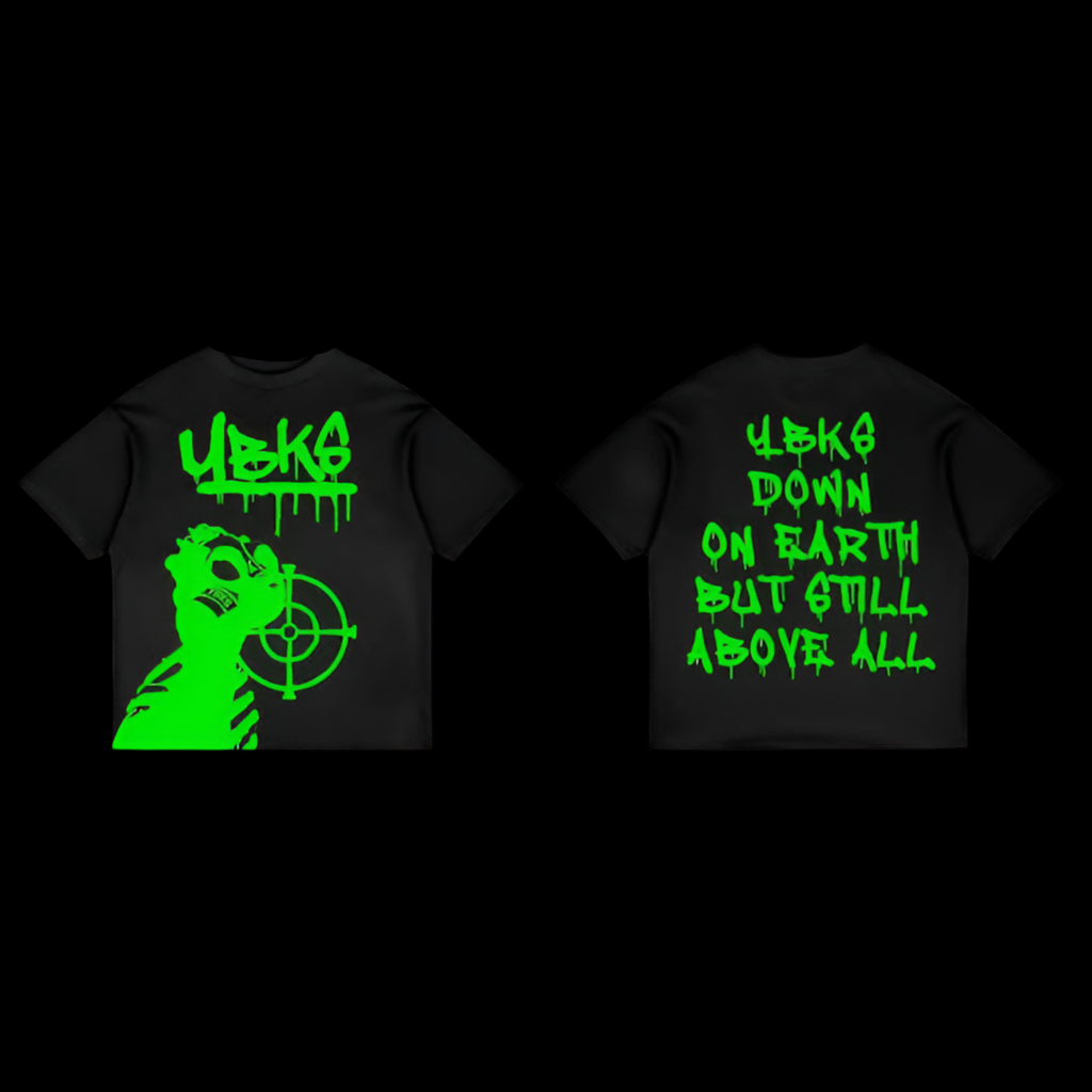 (Black/Lime Green) YBKS T-SHIRT