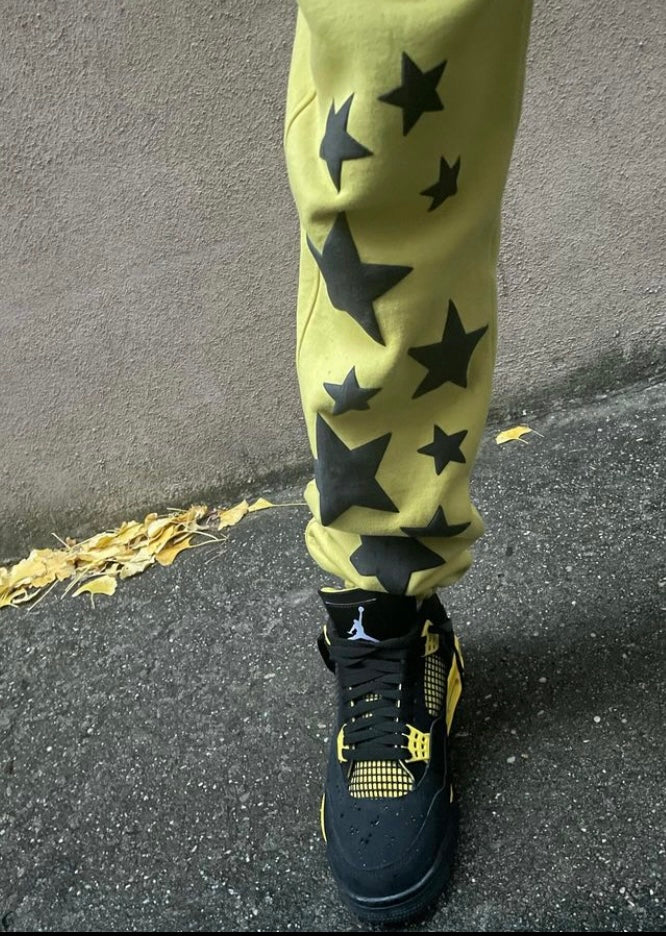 YELLOW YBKS HOODIE & SWEATPANTS