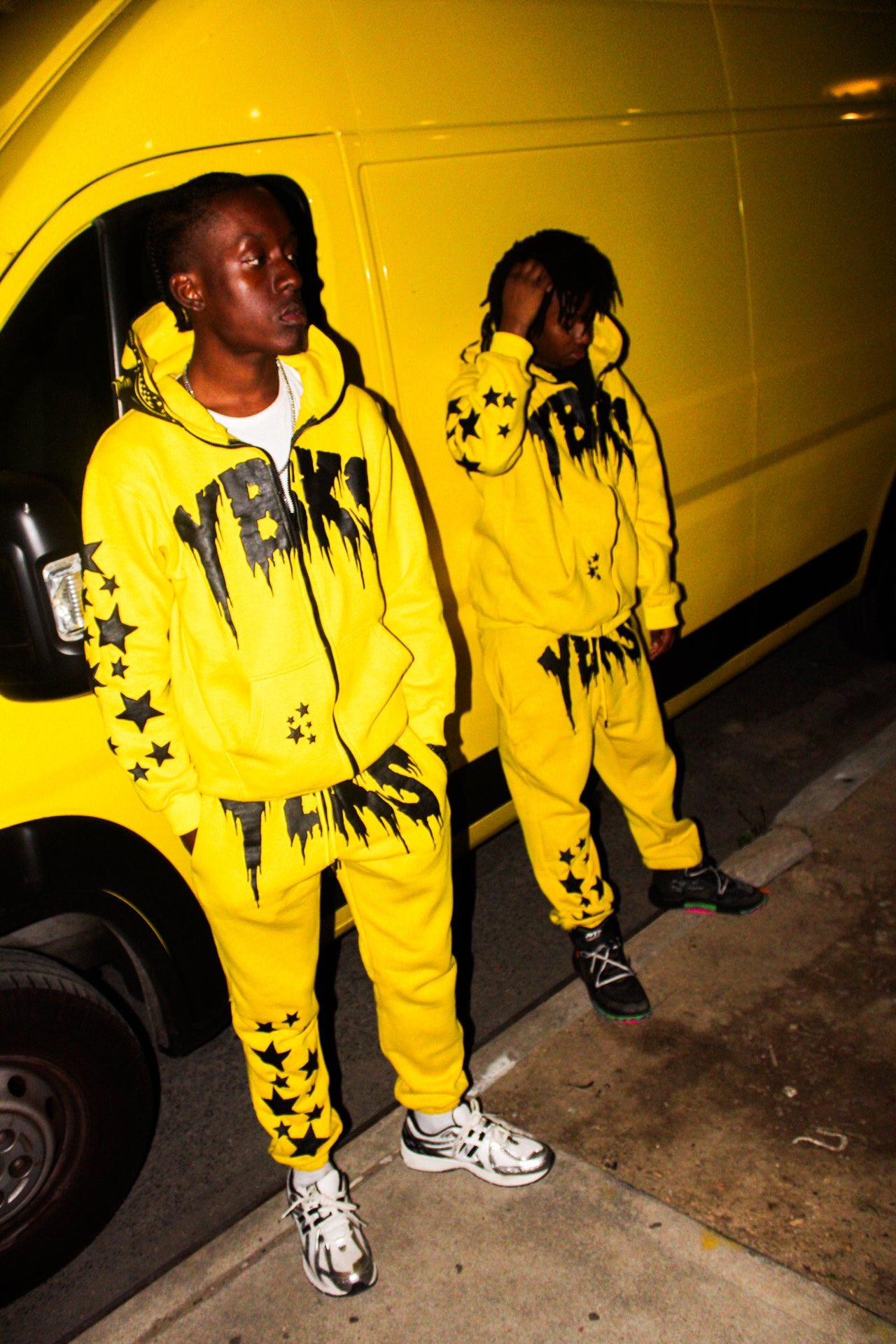 YELLOW YBKS HOODIE & SWEATPANTS