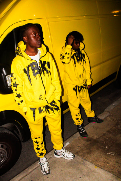 YELLOW YBKS HOODIE & SWEATPANTS