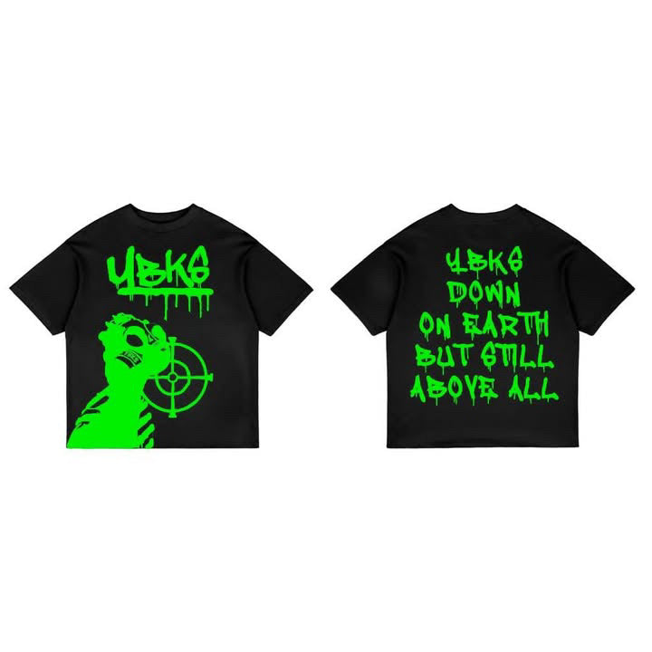 (Black/Lime Green) YBKS T-SHIRT