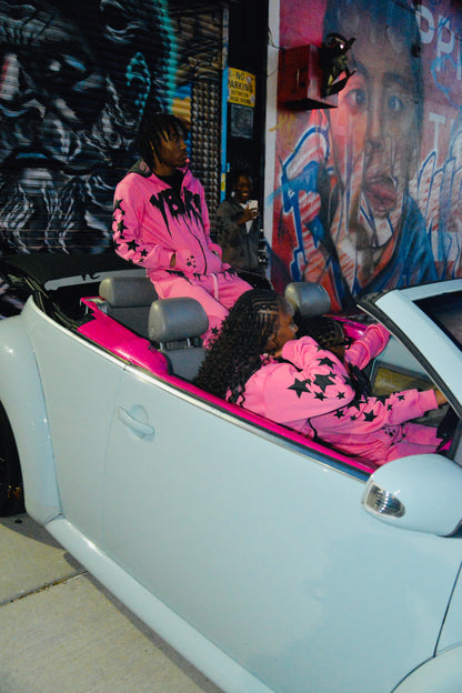 PINK YBKS HOODIE & SWEATPANTS