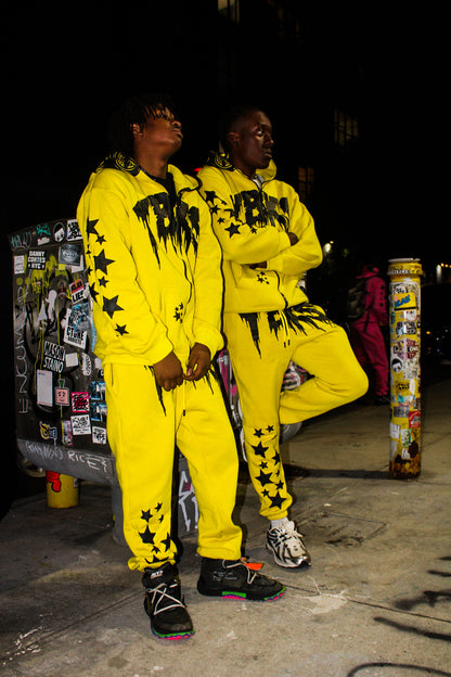 YELLOW YBKS HOODIE & SWEATPANTS