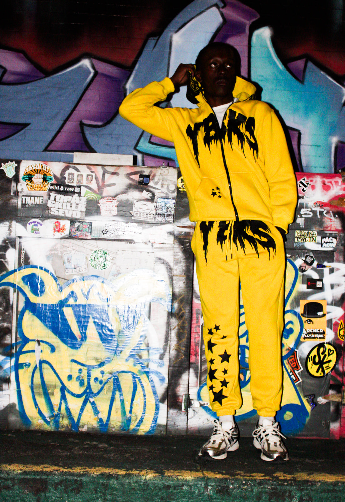 YELLOW YBKS HOODIE & SWEATPANTS