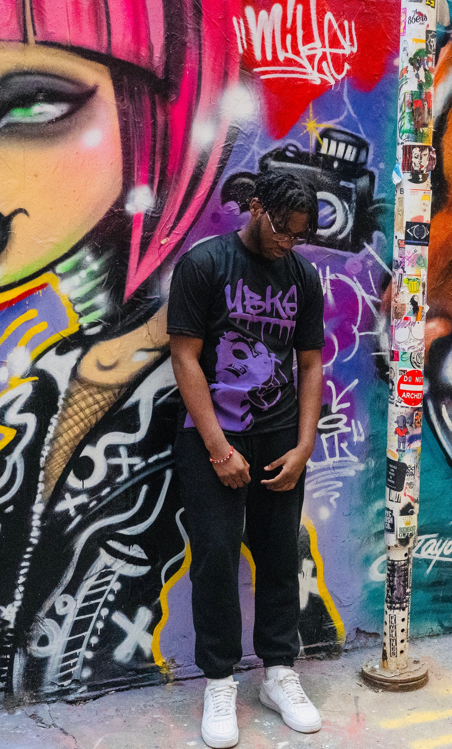 (Black/Purple) YBKS T-SHIRT