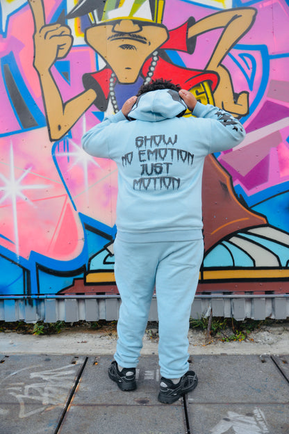 BLUE YBKS HOODIE & SWEATPANTS