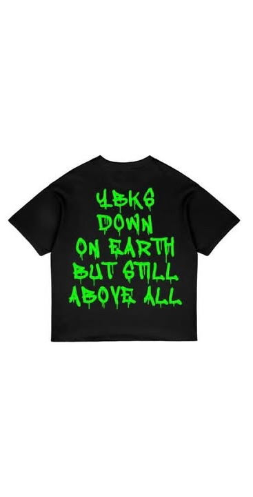 (Black/Lime Green) YBKS T-SHIRT