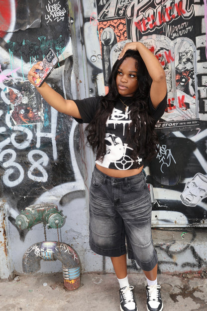(Black/White) YBKS T-SHIRT