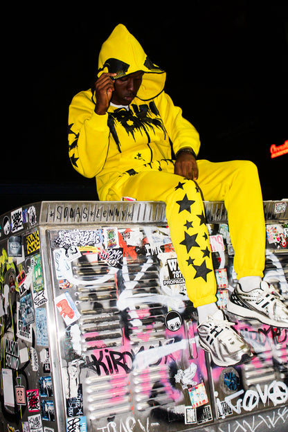 YELLOW YBKS HOODIE & SWEATPANTS