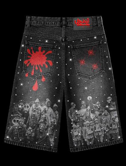 YBKS® Reparations of War™ Denim (BLOODLINE RED)