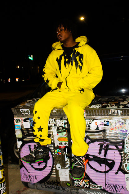 YELLOW YBKS HOODIE & SWEATPANTS