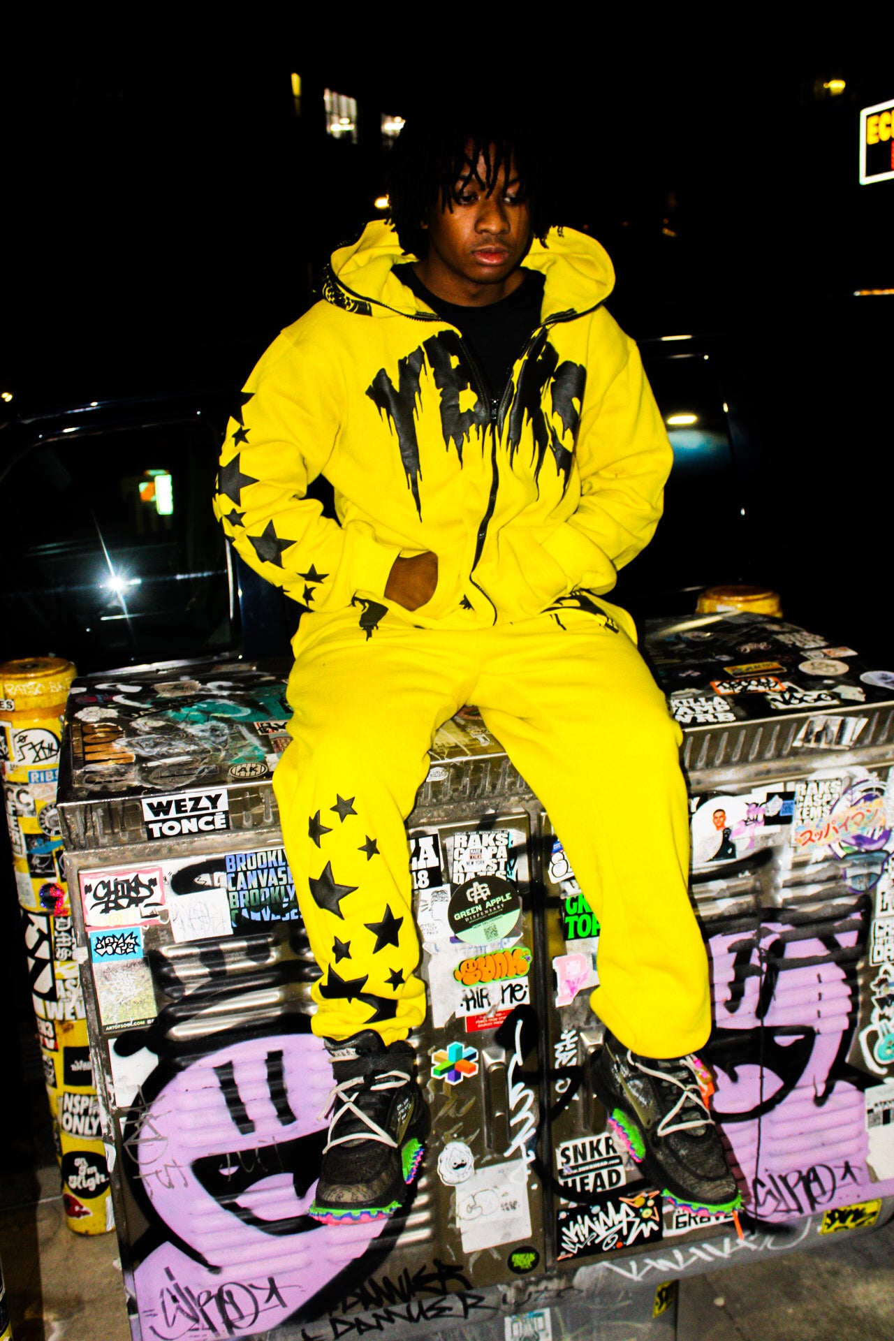 YELLOW YBKS HOODIE & SWEATPANTS