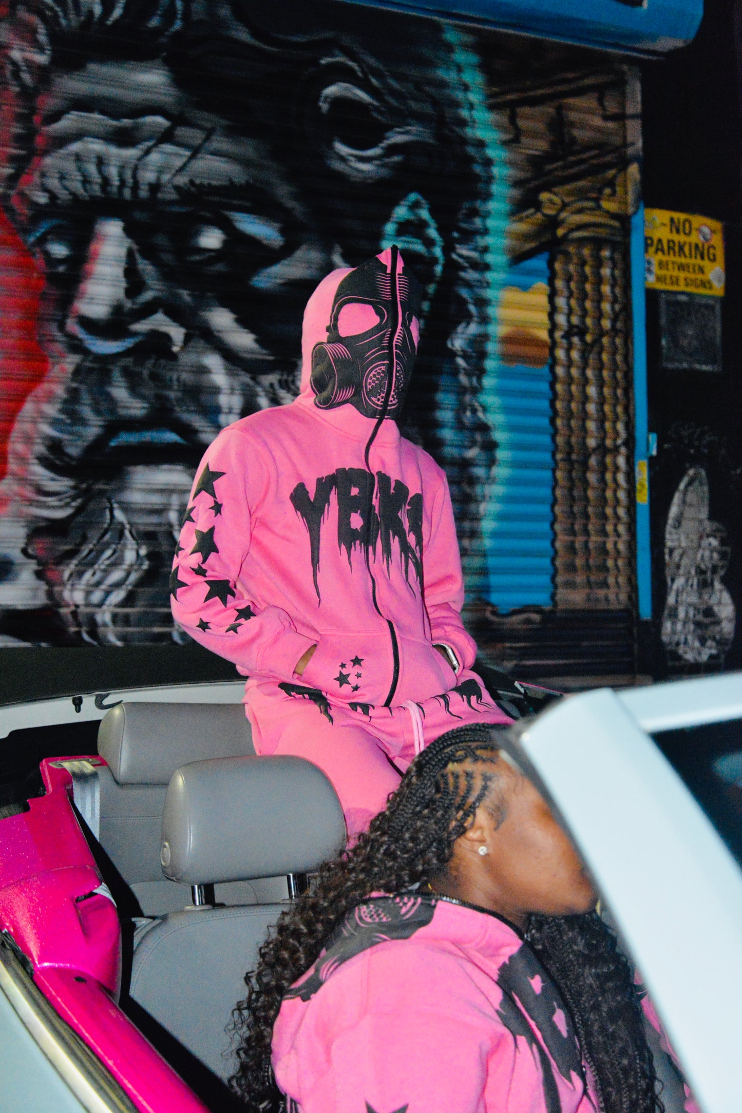 PINK YBKS HOODIE & SWEATPANTS