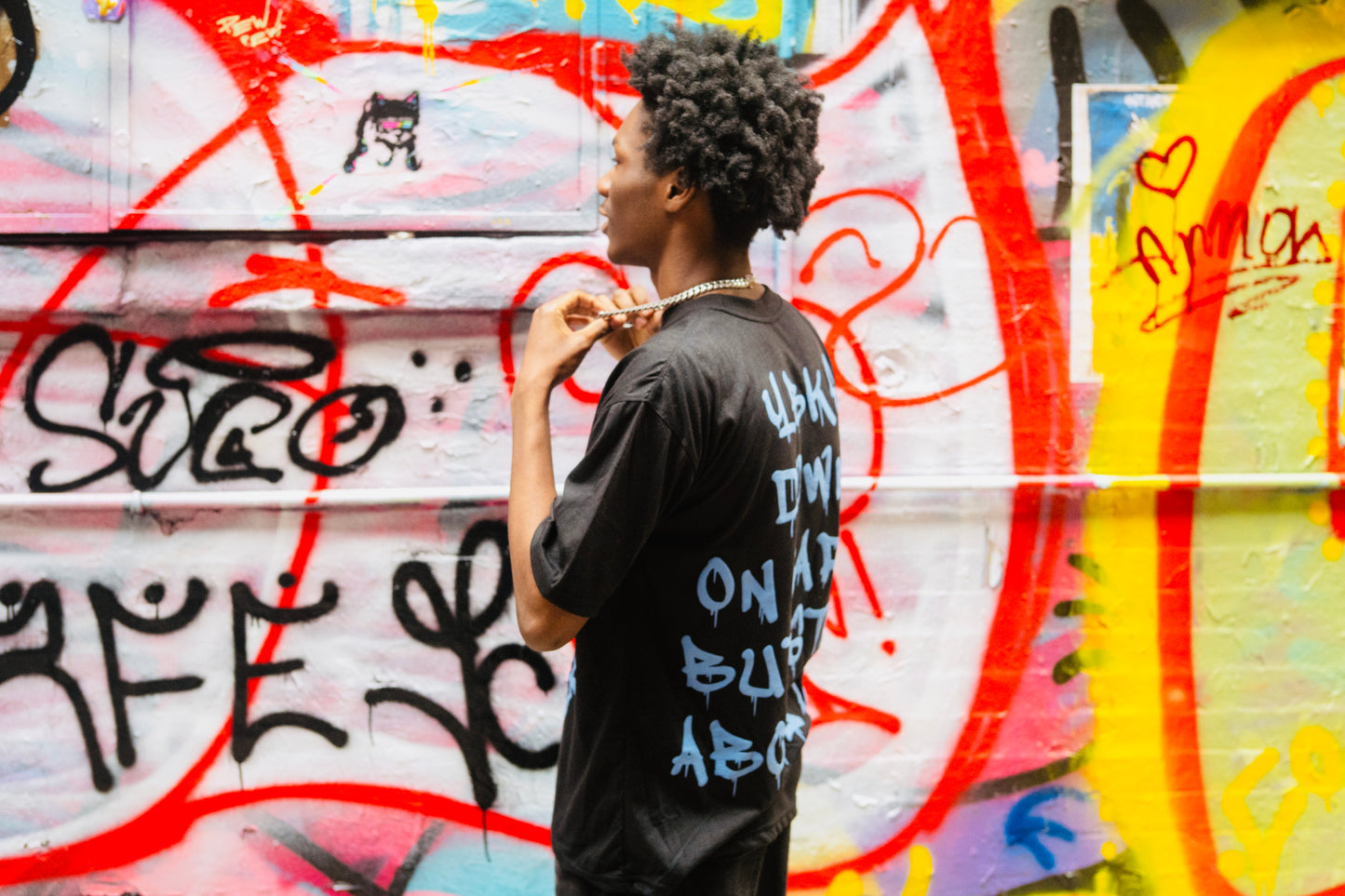 (Black/Carolina Blue) YBKS T-SHIRT