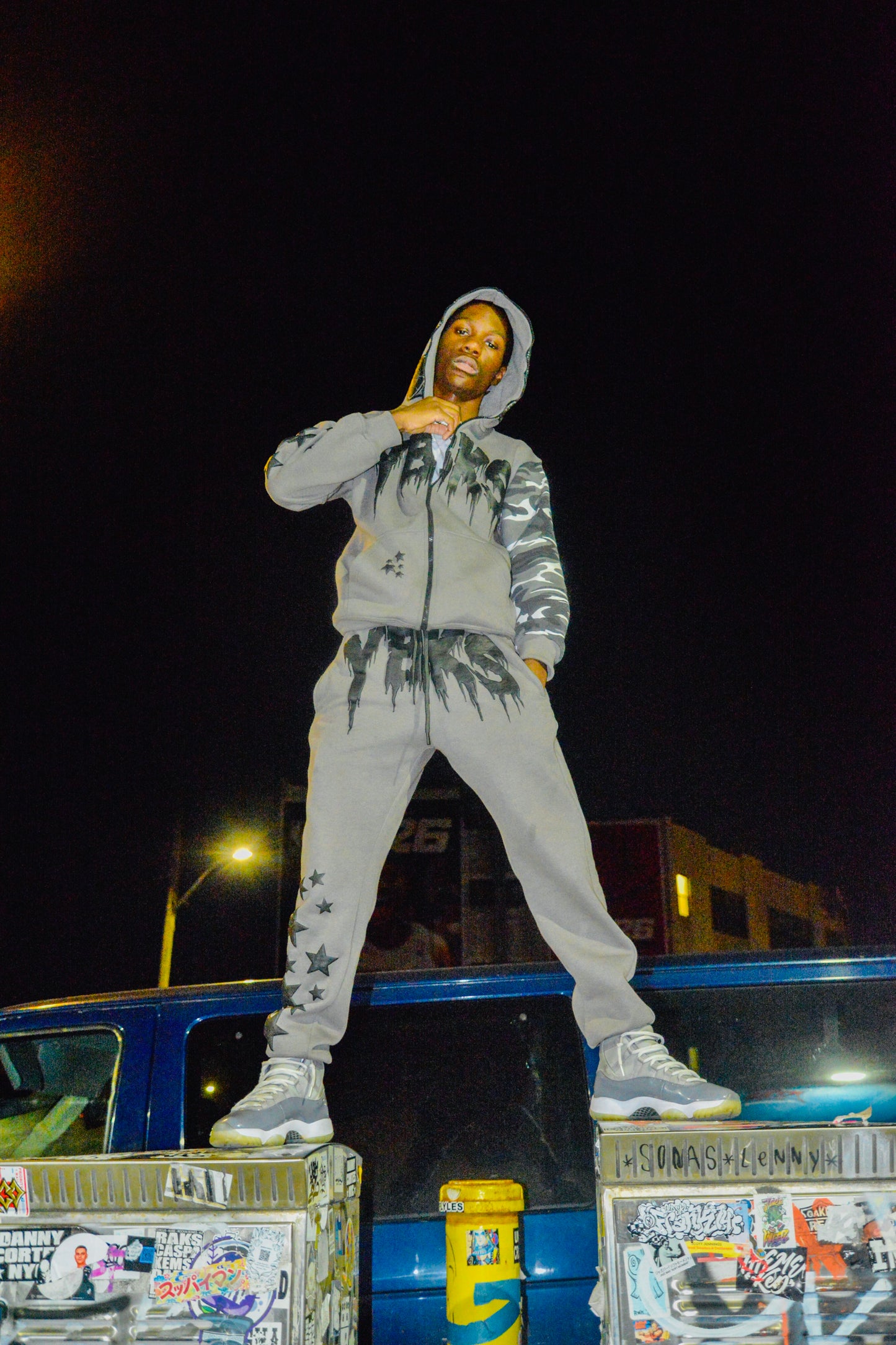 GREY YBKS HOODIE & SWEATPANTS