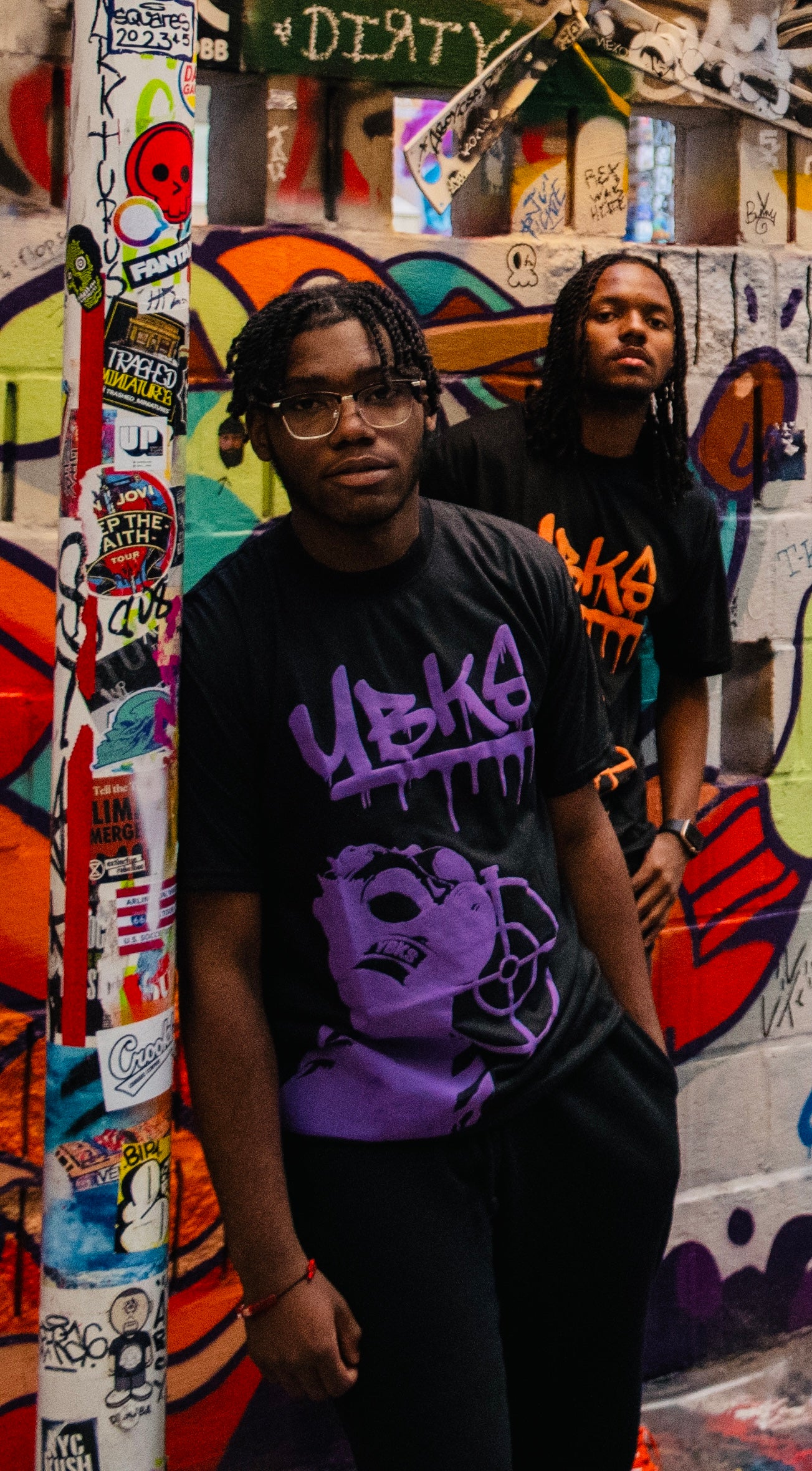 (Black/Purple) YBKS T-SHIRT