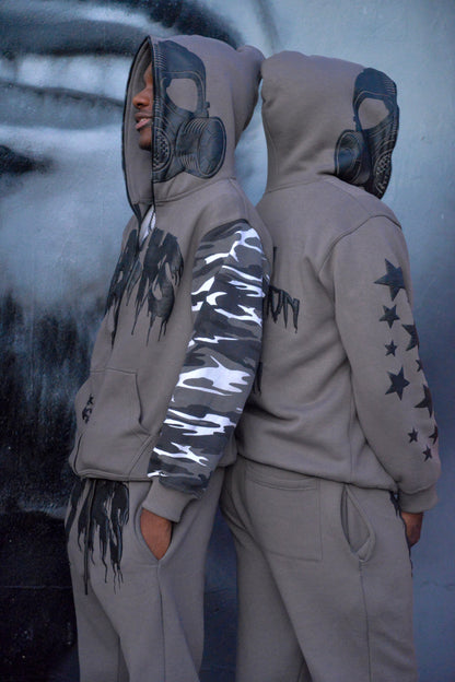 GREY YBKS HOODIE & SWEATPANTS