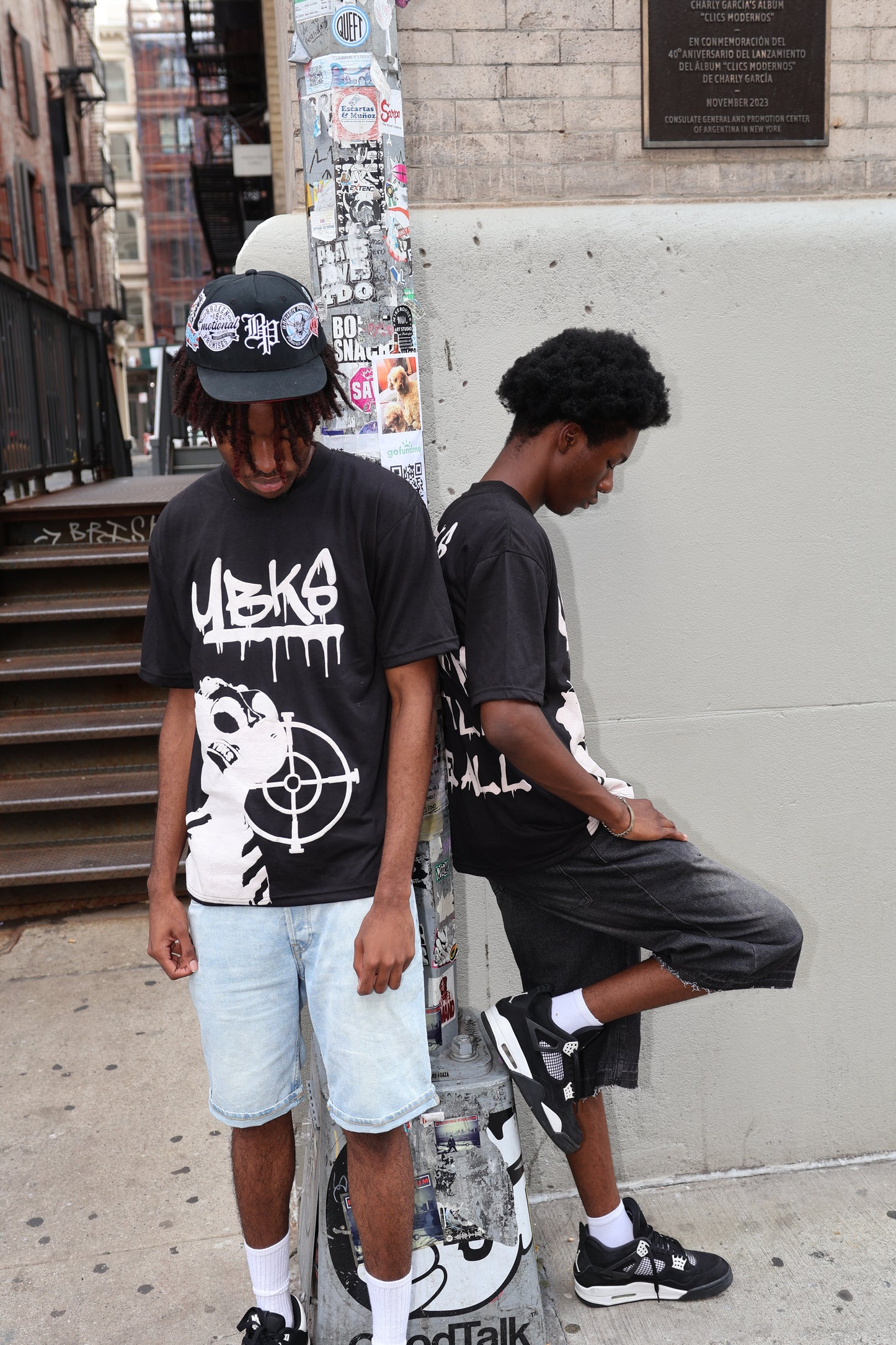 (Black/White) YBKS T-SHIRT